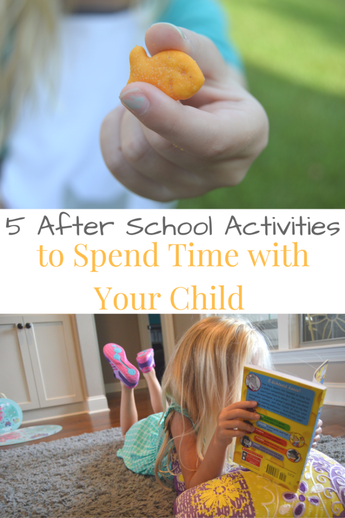 5 After School Activities to Spend Time with Your Child #GoldfishMoments #ad | mybigfathappylife.com