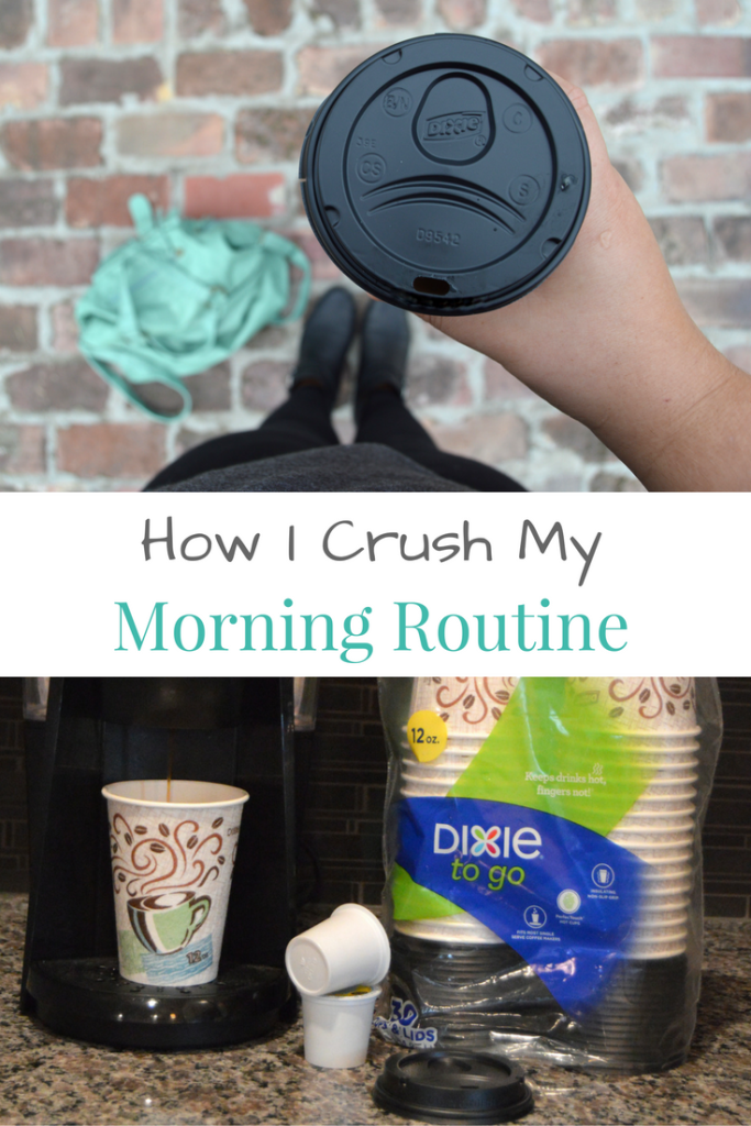 See how I crush my morning routine #CupForCrushingIt #ad | mybigfathappylife.com