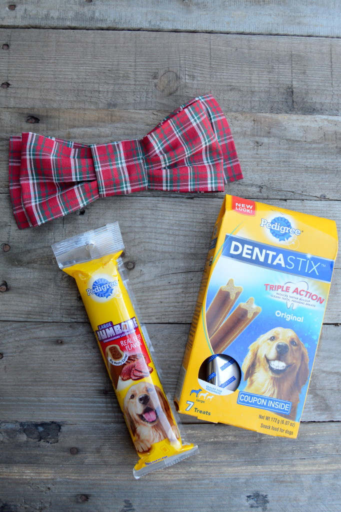 How to Make Bowtie for Your Dog + Tips for Holiday Photos #PAWsomeGifts #ClausAndPaws (ad) | mybigfathappylife.com