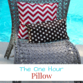 Change the look of your space by recovering your pillow using this One Hour Pillow instructions. The One Hour Pillow - mybigfathappylife.com