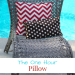 Change the look of your space by recovering your pillow using this One Hour Pillow instructions. The One Hour Pillow - mybigfathappylife.com