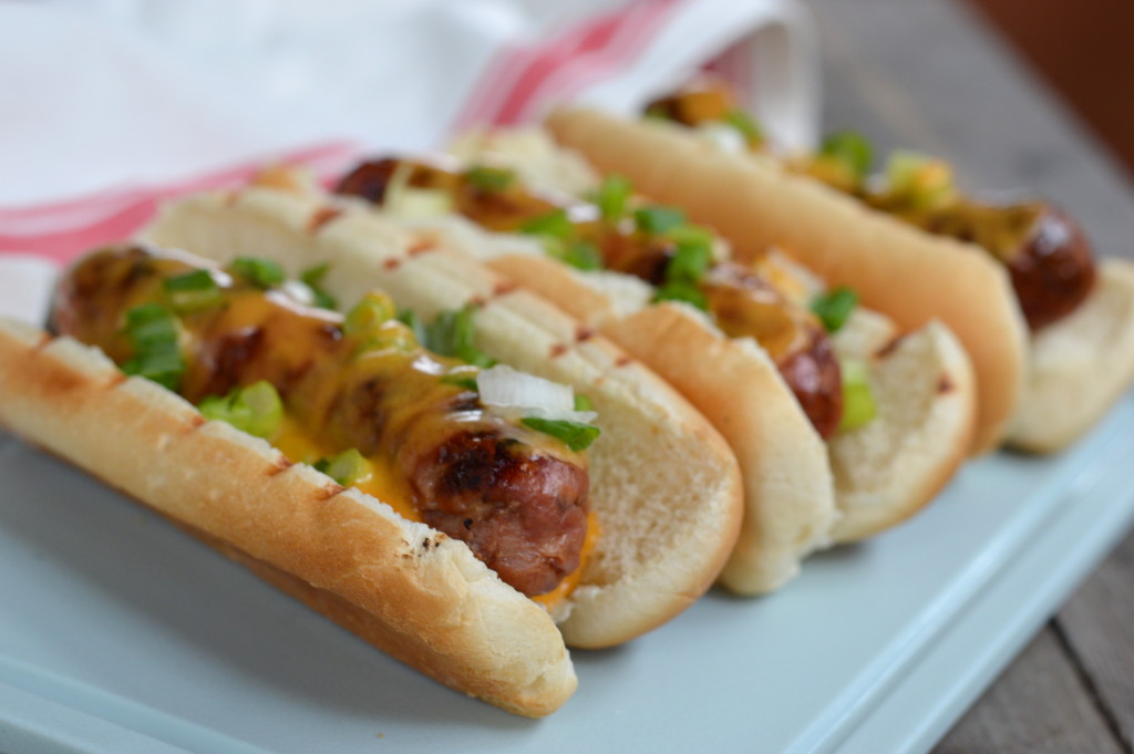 Beer Cheese Brats are perfect for game day! | mybigfathappylife.com