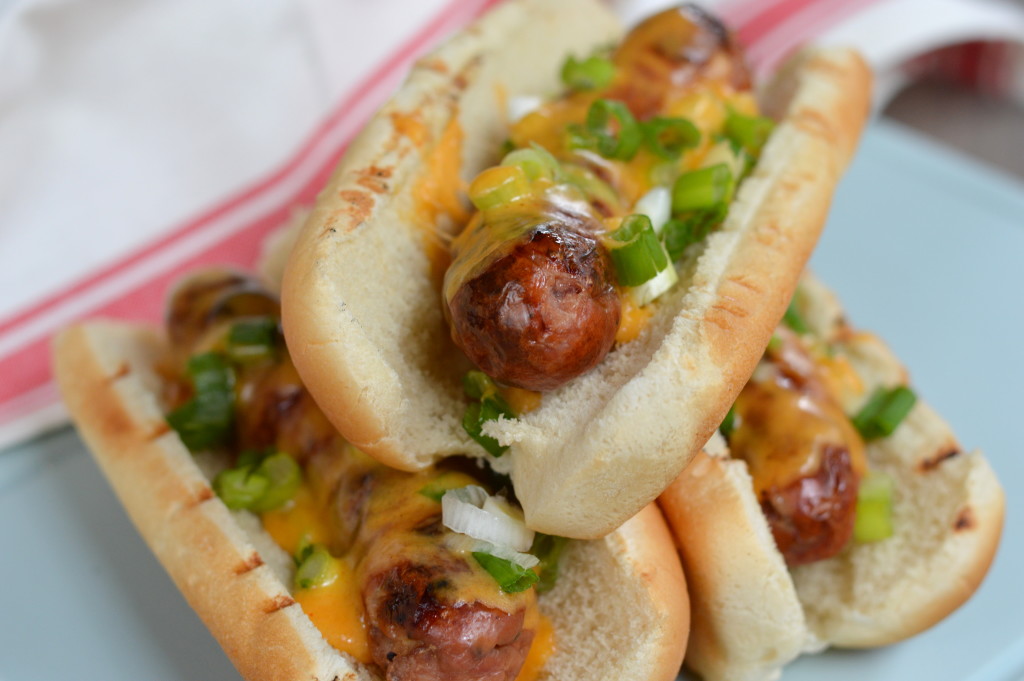 Beer Cheese Brats are perfect for game day! | mybigfathappylife.com