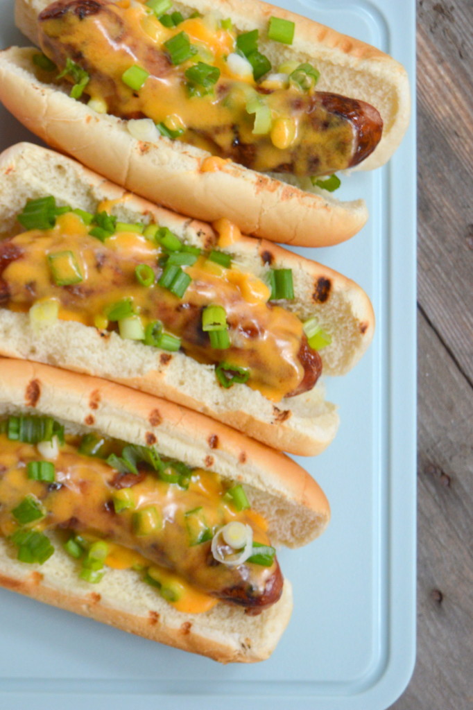 Beer Cheese Brats are perfect for game day! | mybigfathappylife.com