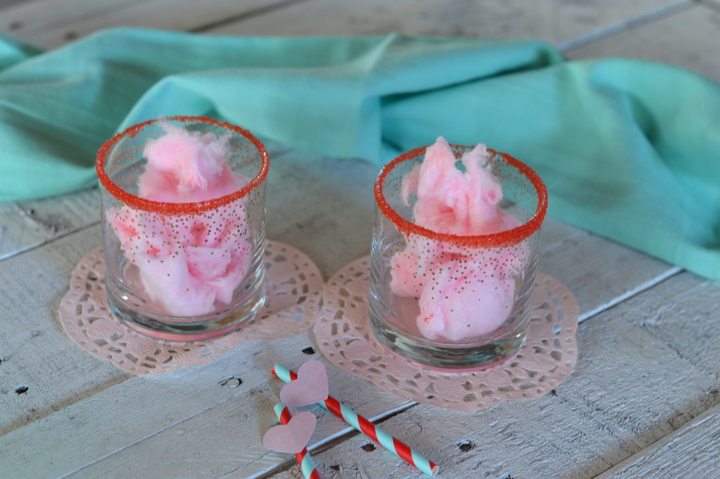 Cotton Candy Mocktails are a perfect addition to your Valentine's Day family dinner or any special occasion. | mybigfathappylife.com