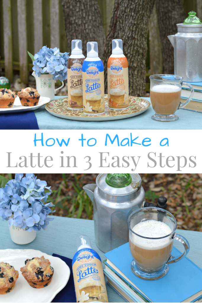 How to Make a Latte in 3 Easy Steps at home with no complicated machine #LatteMadeEasy #ad | mybigfathappylife.com
