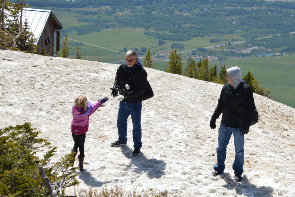 Teton Village Snowball Fight Grand Teton