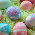 Decorating Easter Eggs with Washi Tape and Food Coloring | mybigfathappylife.com