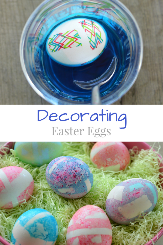 Decorating Easter Eggs with Washi Tape and Food Coloring | mybigfathappylife.com