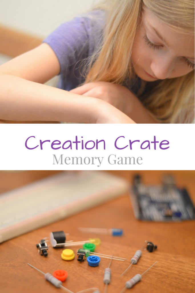 Creation Crate Memory Game - a monthly kit to expand your child's STEM knowledge #ad | mybigfathappylife.com