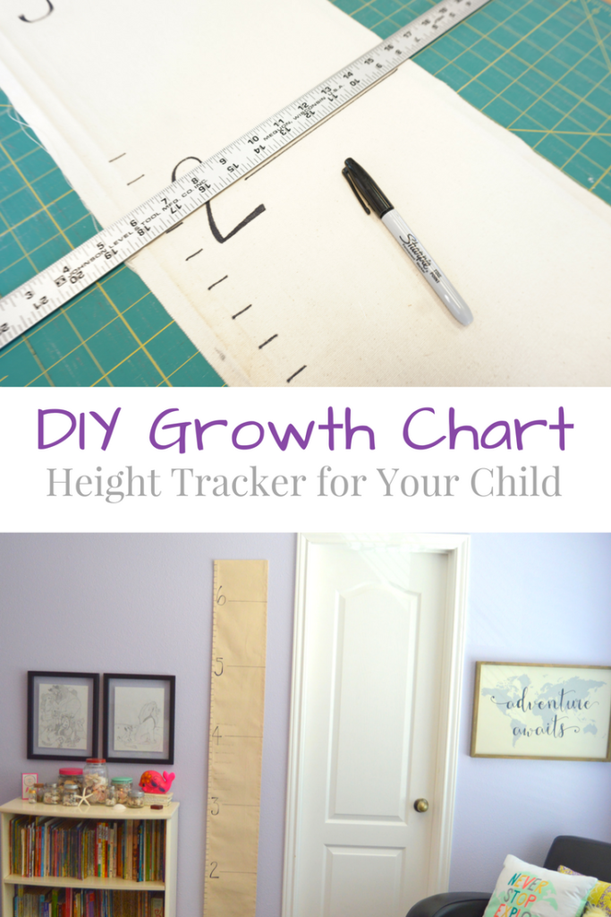 Step by step direction on how to make a growth chart for your child that allows you to take their measurements with you when you move houses | mybigfathappylife.com
