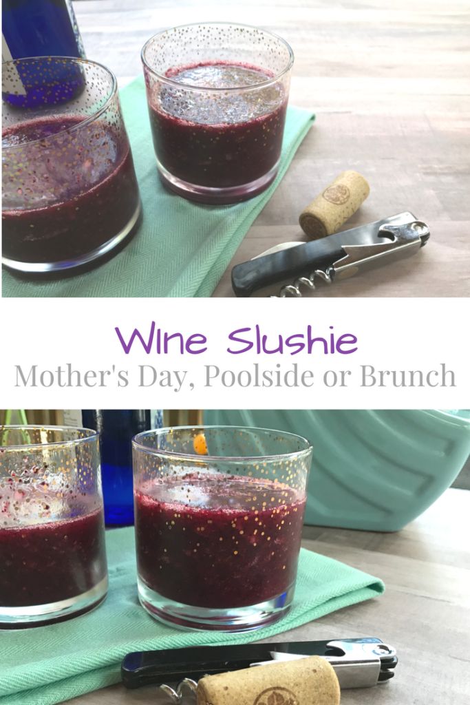 Message for ages 21+; The perfect cocktail for your Mother's Day brunch, special dinner or lounging by the pool: the wine slushie.