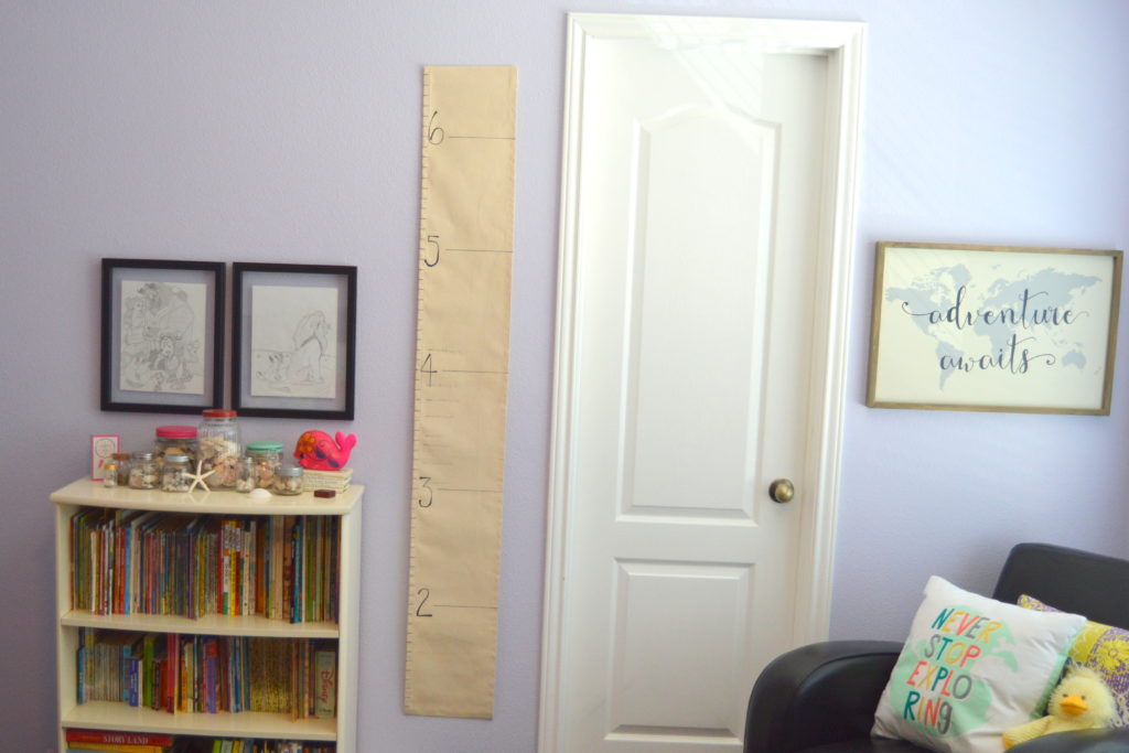 Step by step direction on how to make a growth chart for your child that allows you to take their measurements with you when you move houses | mybigfathappylife.com