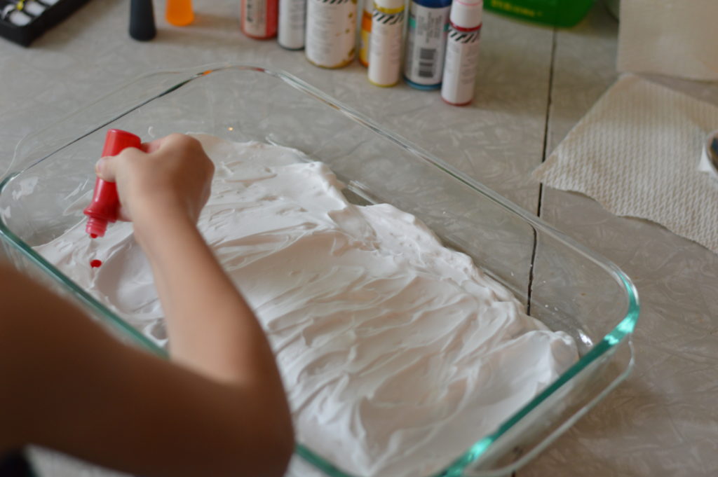 DIY Shaving Cream Marble Art Prints #UnleashTheCleanSquad #ad | mybigfathappylife.com