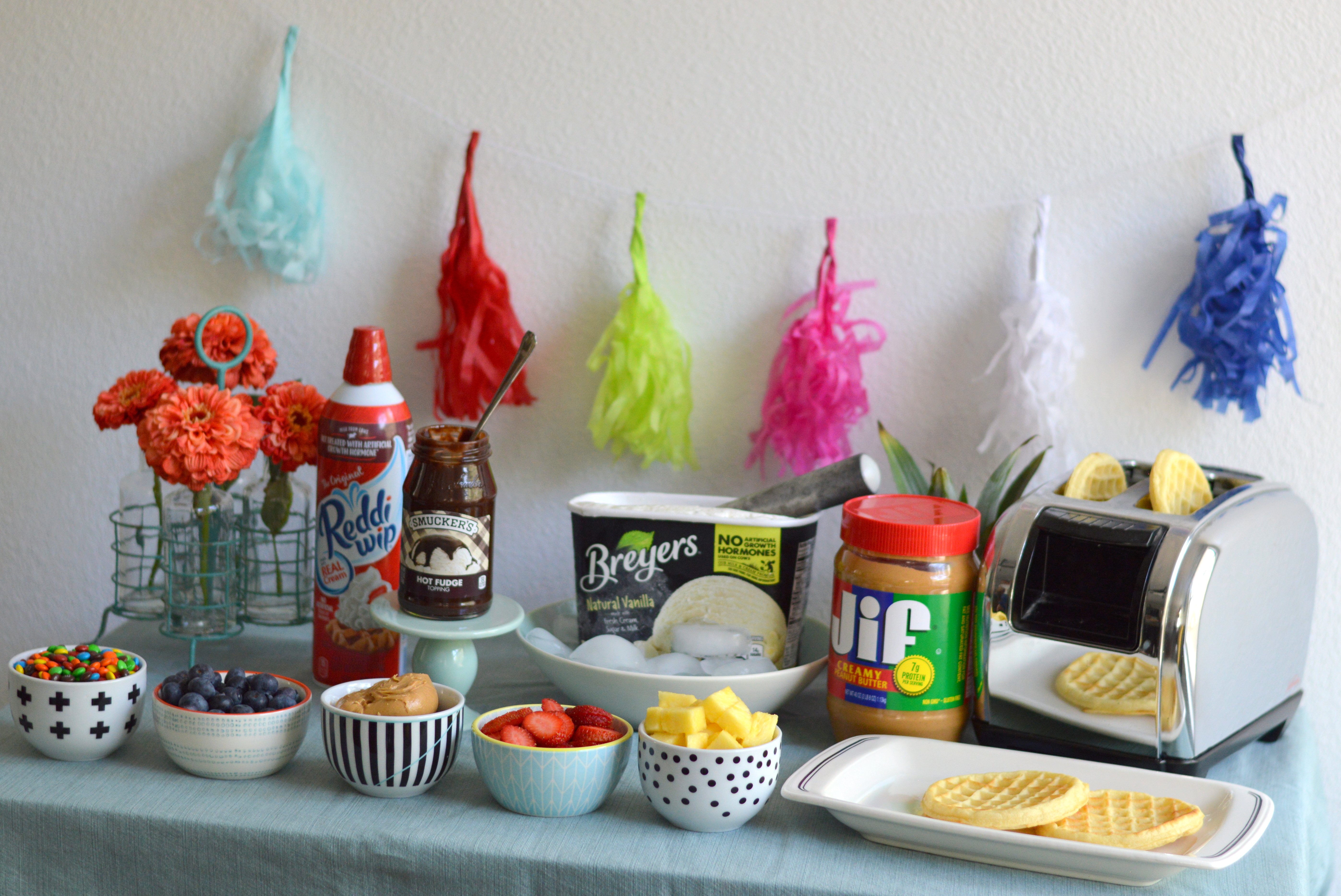 Summer Sundae Waffle Bar My Big Fat Happy Life