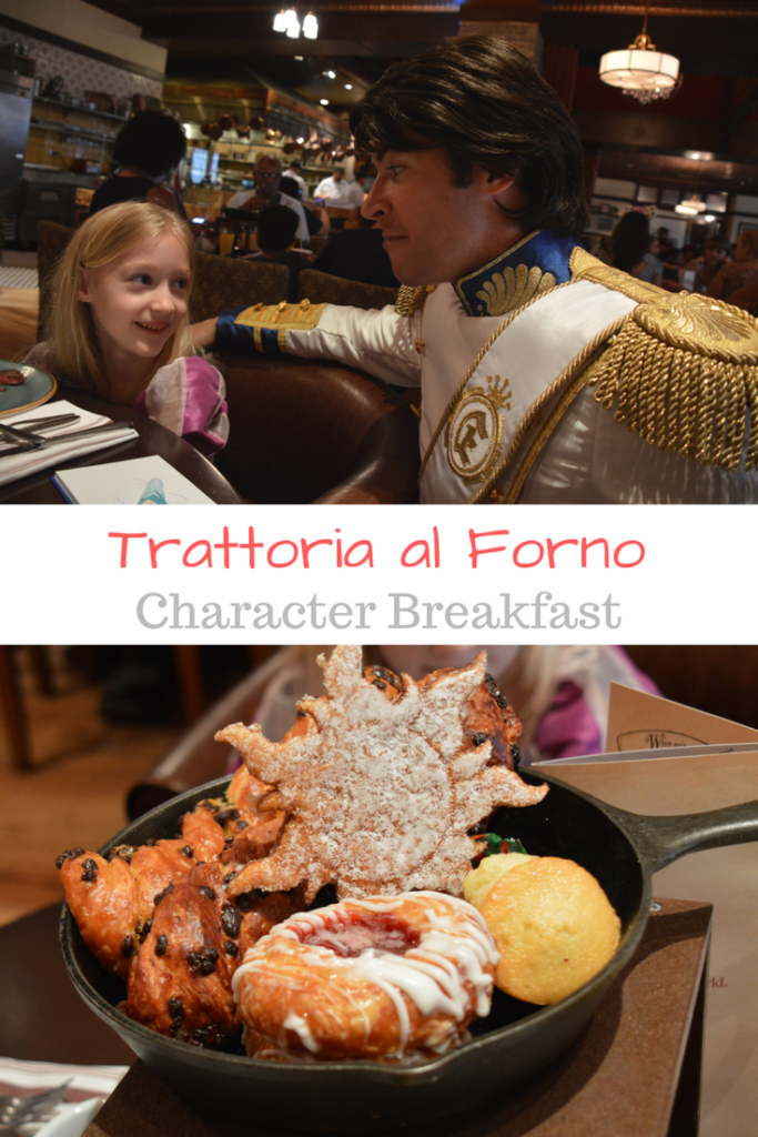 Trattoria al Forno Character Breakfast; Bon Voyage Adventure Breakfast with Rapunzel, Flynn Ryder, Prince Eric and Ariel | mybigfathappylife.com