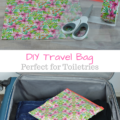 DIY Travel Bag / Toiletries Bag - Keep all your toiletries in one place with this DIY travel bag tutorial. This project is easy enough for anyone while still ending up with a beautiful, functional bag. #ad | mybigfathappylife.com