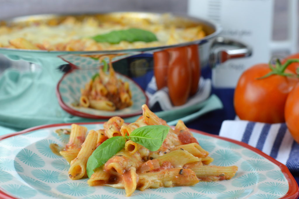 One Skillet Cheesy Penne Remove term: #HowdySkinnerSweepstakes #HowdySkinnerSweepstakes #ad | mybigfathappylife.com