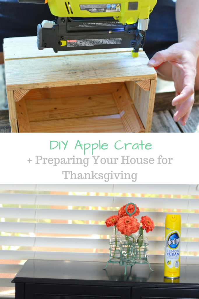  DIY Apple Crate + Preparing Your House for Thanksgiving #DIYHolidayWithSCJ #ad | mybigfathappylife.com