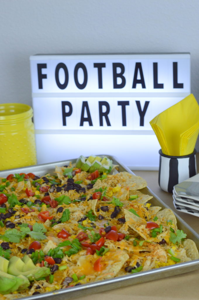 Sheet Pan Nachos are awesome for home-gating #ad #GameDayBundle #PlayPauseRefresh | mybigfathappylife.com