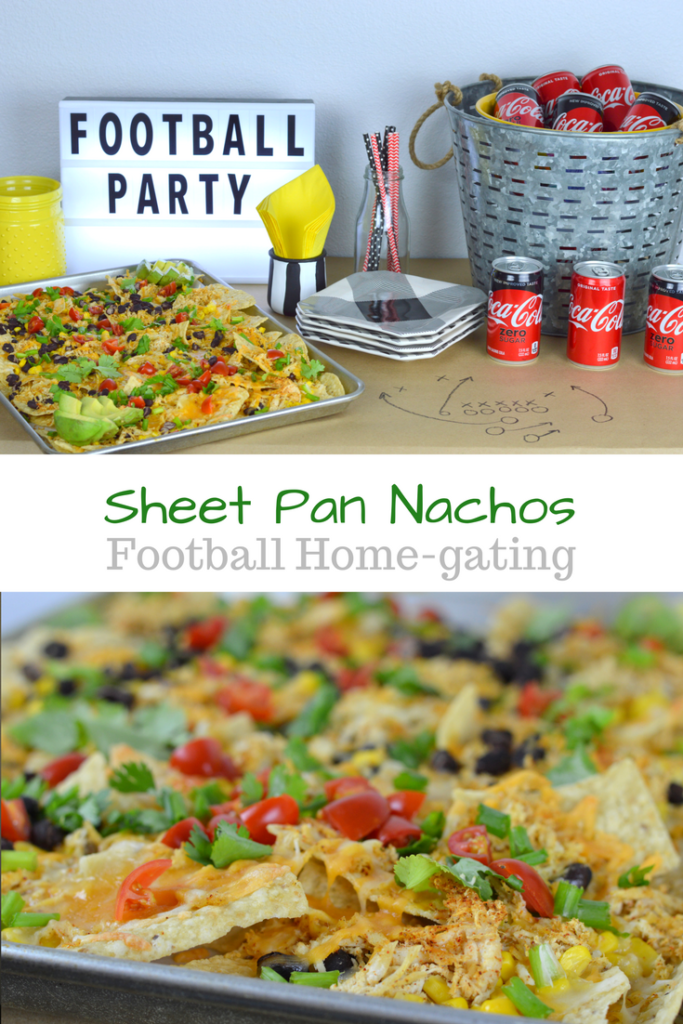 Sheet Pan Nachos are awesome for home-gating #ad #GameDayBundle #PlayPauseRefresh | mybigfathappylife.com