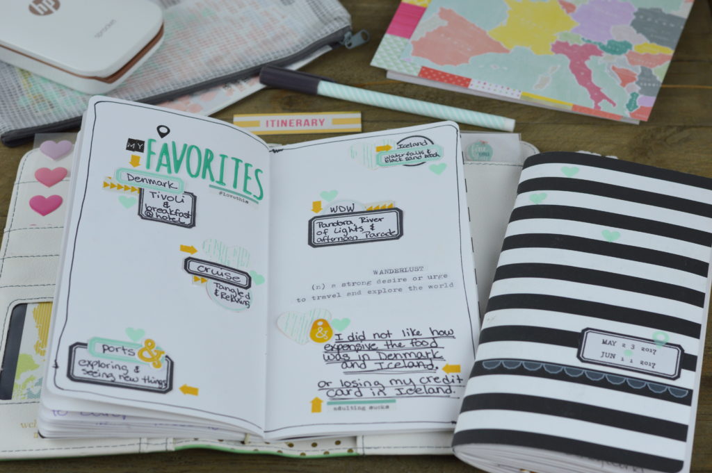 6 Tips for Creating a Travelers Notebook on the Go; travel journal tips | mybigfathappylife.com
