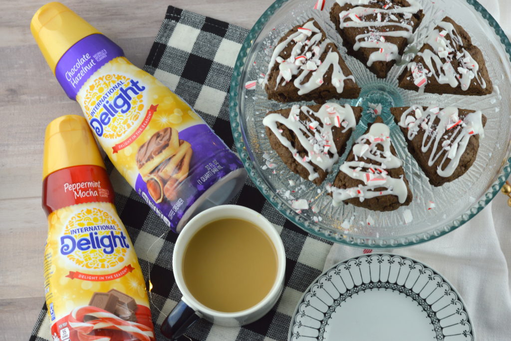 Peppermint Mocha Scones #DelightfulMoments #ad | mybigfathappylife.com