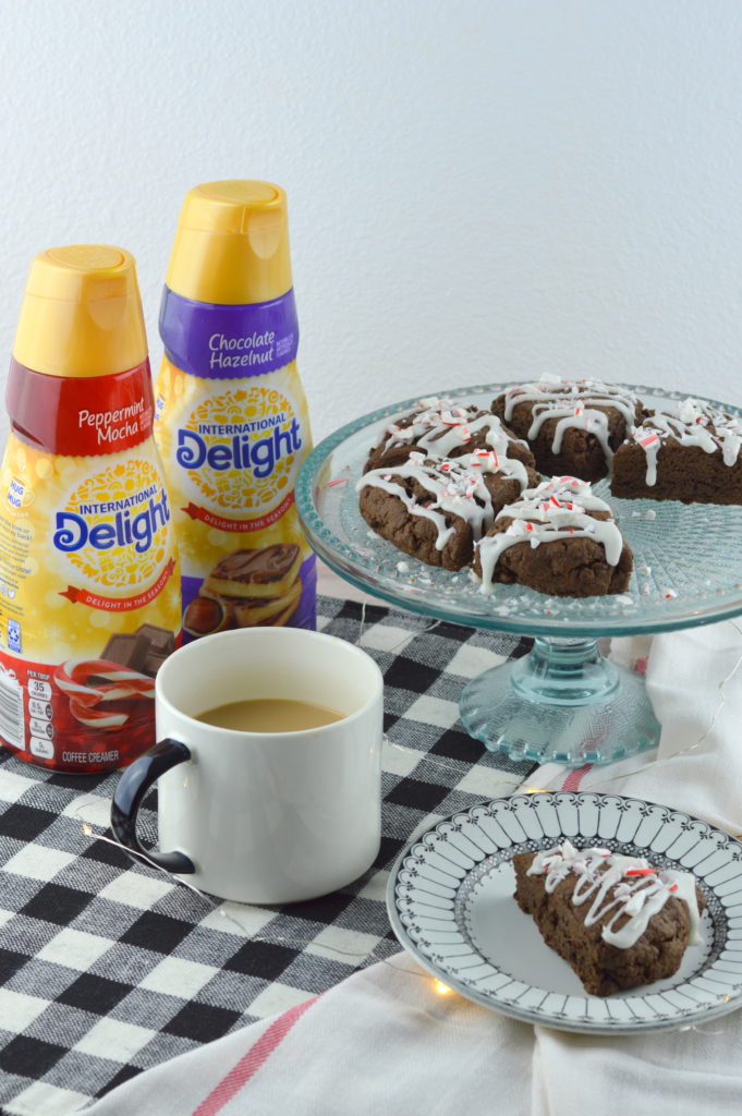 Peppermint Mocha Scones #DelightfulMoments #ad | mybigfathappylife.com