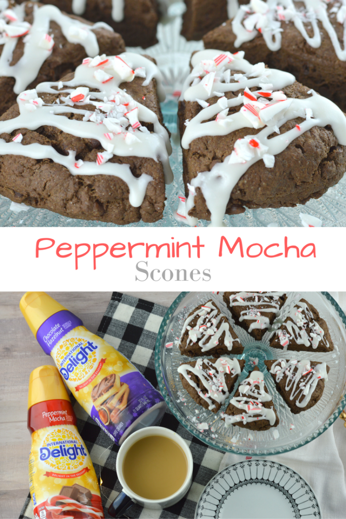 Peppermint Mocha Scones #DelightfulMoments #ad | mybigfathappylife.com