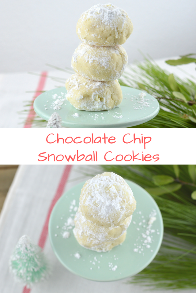 Chocolate Chip Snowball Cookies