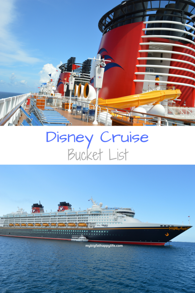 Disney Cruise Bucket List