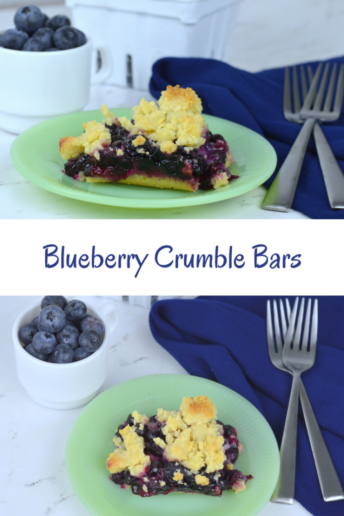 These Blueberry Crumb Bars have a flaky buttery crust and the sweet, delicious blueberries pop in your mouth is perfect for summer.