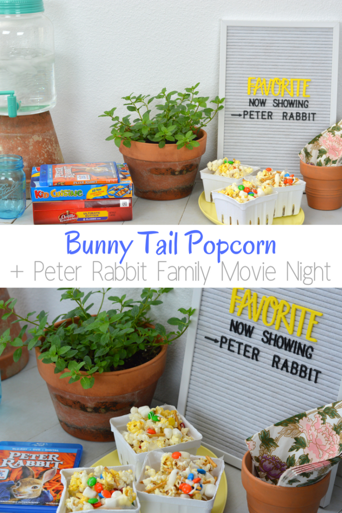 Bunny Tail Popcorn + Peter Rabbit Family Movie Night