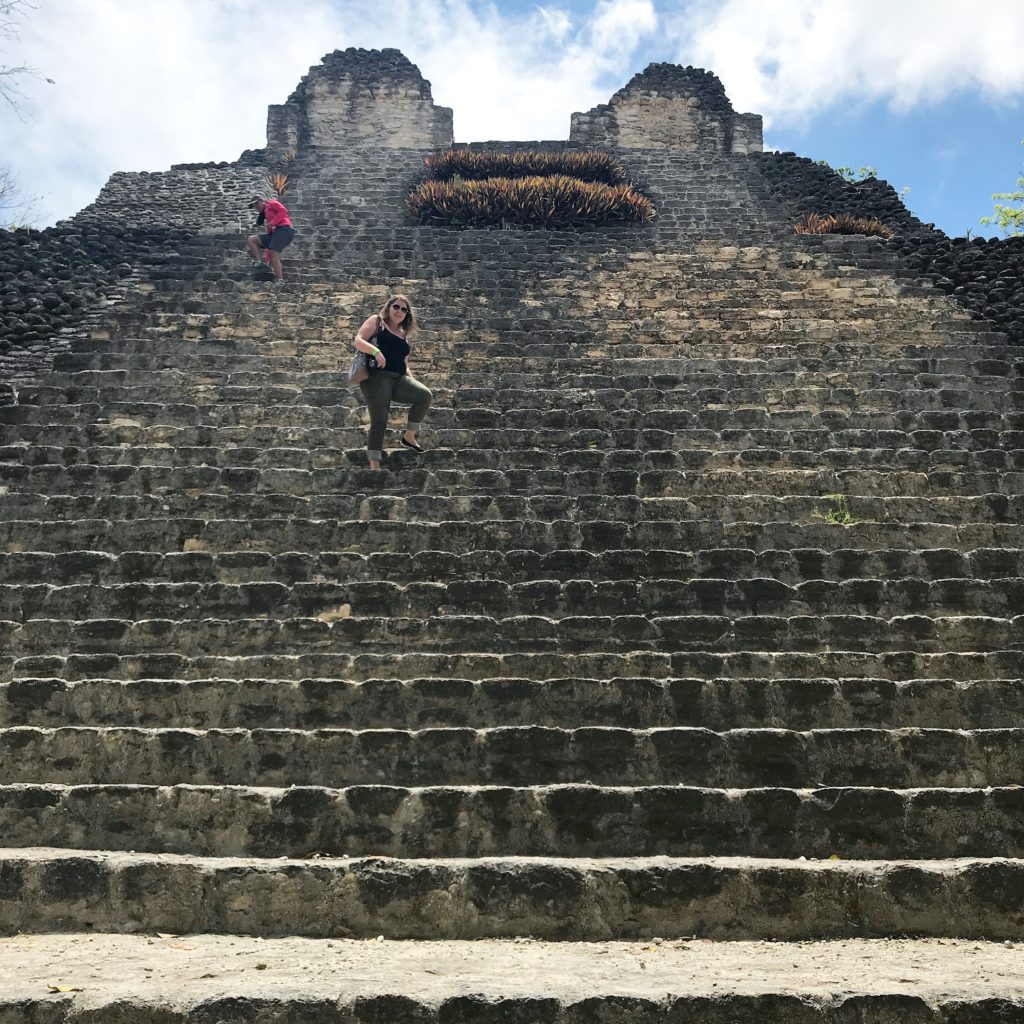 Dzibanche Mayan Ruins is the perfect excursion from Costa Maya. It is away from the crowds and you are still allowed to climb to the top of two temples.