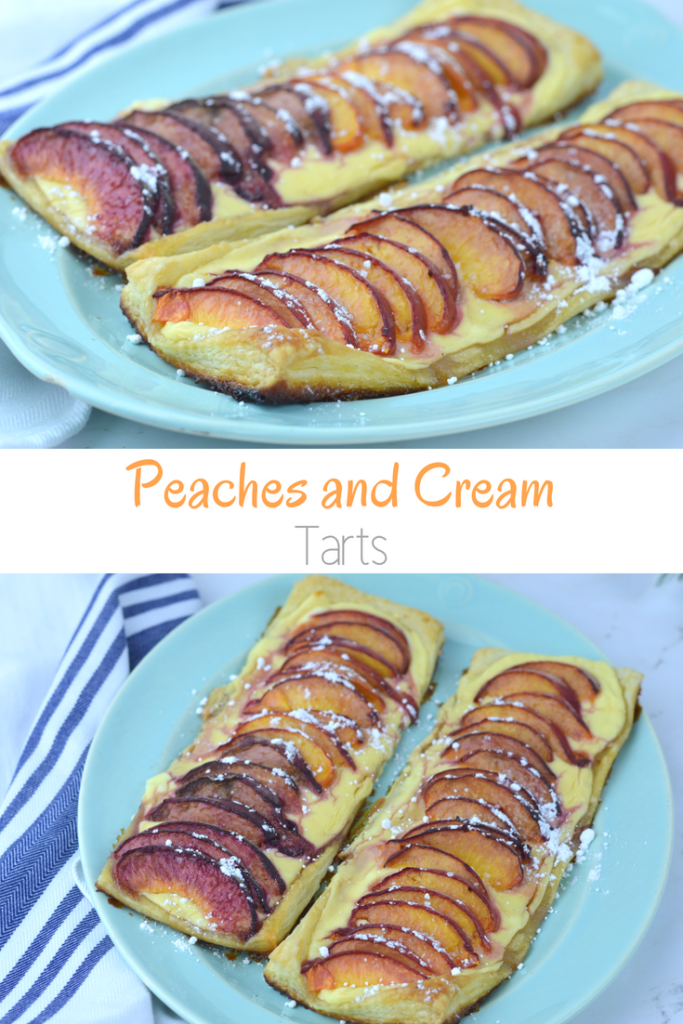 Peaches and cream tarts are easy to make, delicious, and the whole family will enjoy them. 