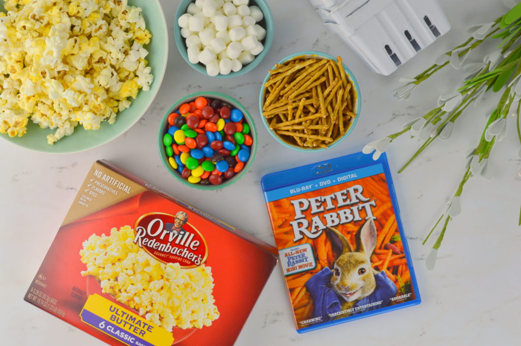 Bunny Tail Popcorn + Peter Rabbit Family Movie Night