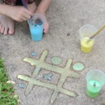 Directions on how to make your own DIY sidewalk chalk paint for endless summer fun for your kids.
