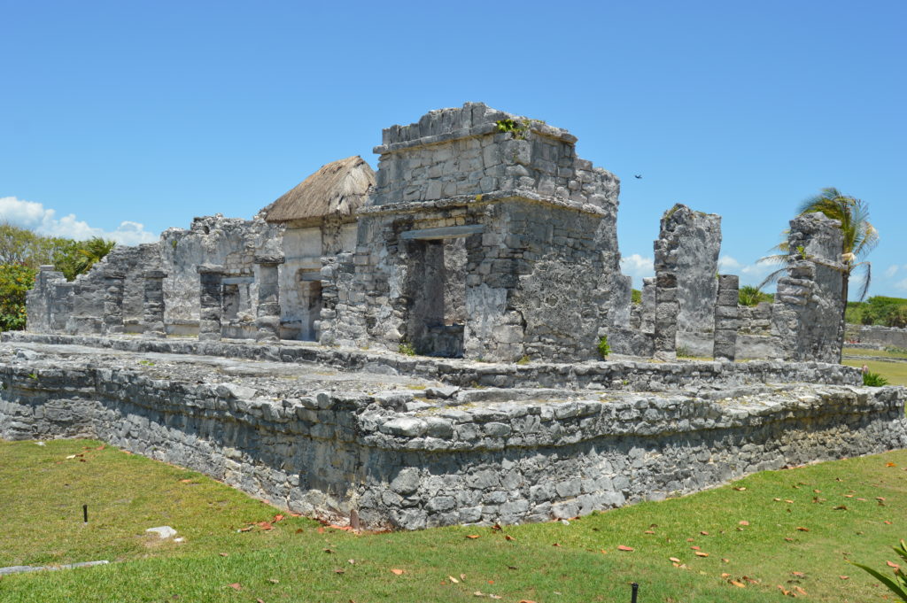 Visiting the Tulum ruins in Mexico’s Riviera Maya is a must because it is situated on steep cliffs overlooking the ocean. 