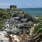 Visiting the Tulum ruins in Mexico’s Riviera Maya is a must because it is situated on steep cliffs overlooking the ocean. 