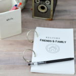 A guest book is a spot where memories could be recorded when friends and family came to visit - this DIY version includes a free printable.