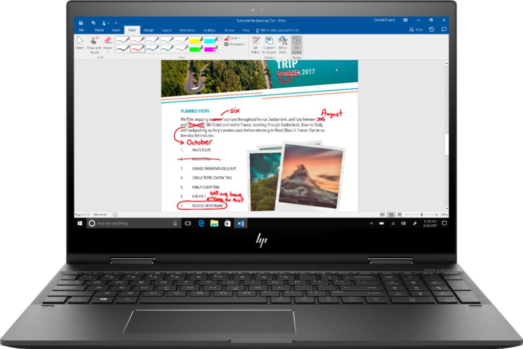 To me having a laptop with a high-bandwidth RAM and the ability to multi-task with multiple windows open at any given time is extremely important and the HP Envy x360 meets all of those qualifications! 