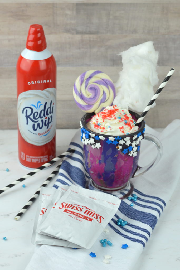 Frozen Hot Chocolate is the stuff hot summer days are made for and this decadent Galaxy Frozen Hot Chocolate is a favorite!