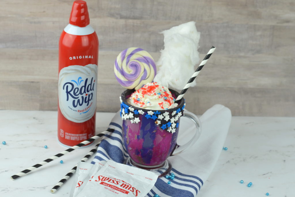 Frozen Hot Chocolate is the stuff hot summer days are made for and this decadent Galaxy Frozen Hot Chocolate is a favorite!