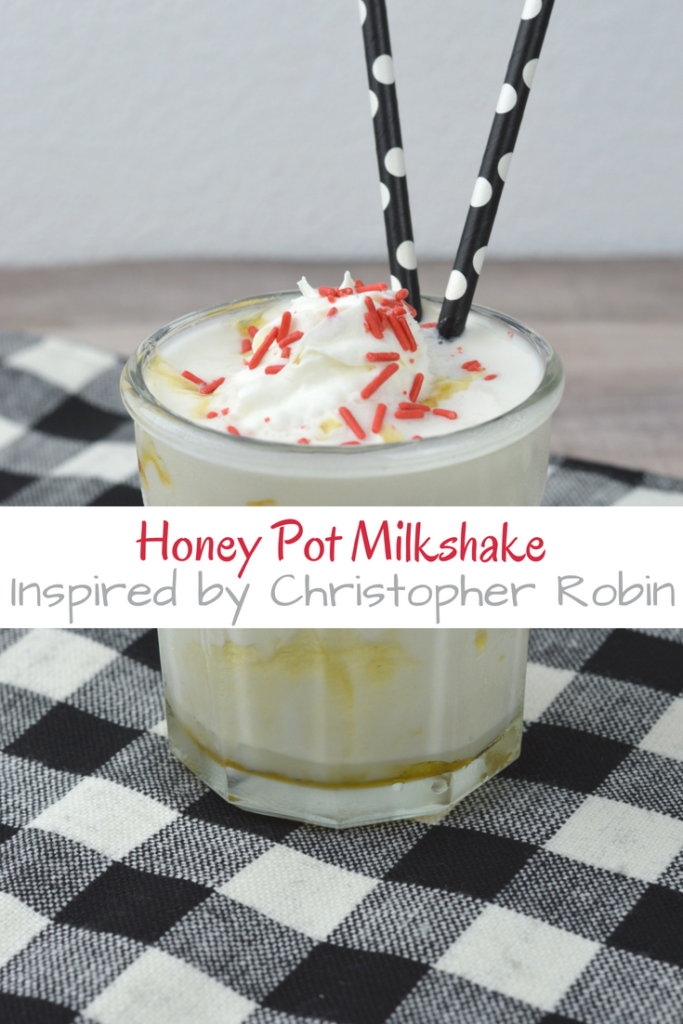 This decadent milkshake is inspired by Christopher Robin's dear friend, Winnie the Pooh - Honey Pot Milkshake.