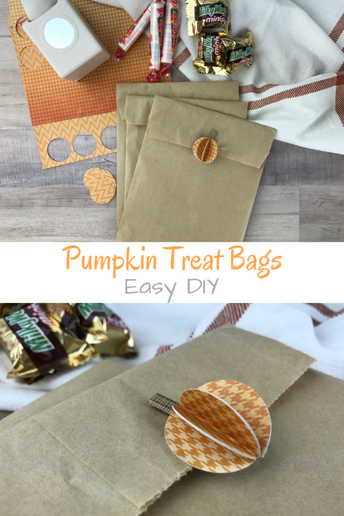 Easy DIY pumpkin treat bags are perfect for Halloween!
