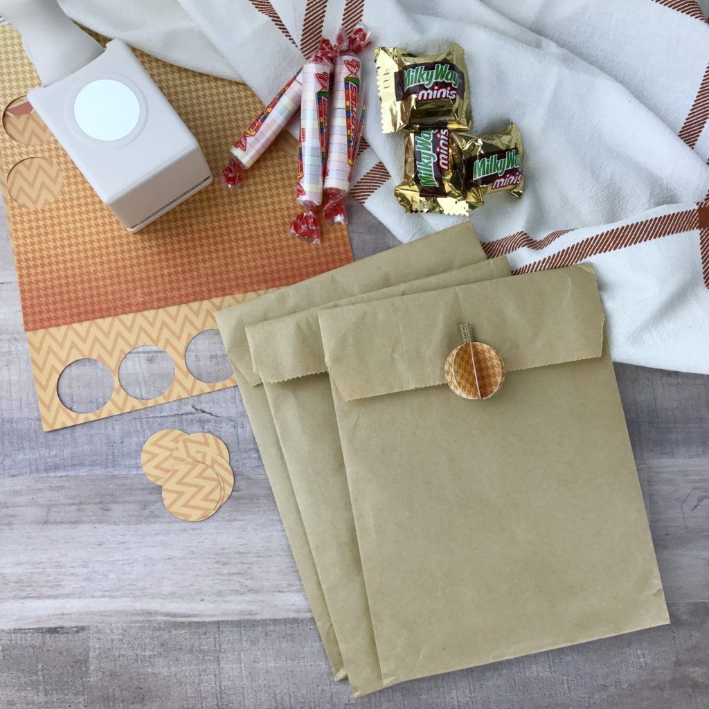 Easy DIY pumpkin treat bags are perfect for Halloween!