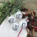 These Rae Dunn inspired Christmas ornaments are a wonderful gift to give or to make for yourself.