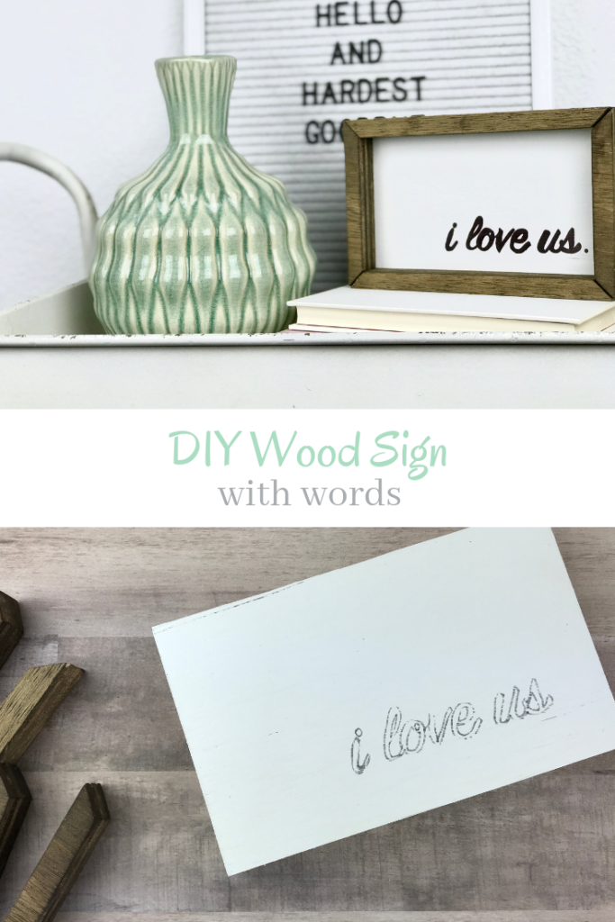 Making a DIY wood sign is easier to than you might think! Here’s a great tutorial for how you can make your own wood "i love us" sign for your home.