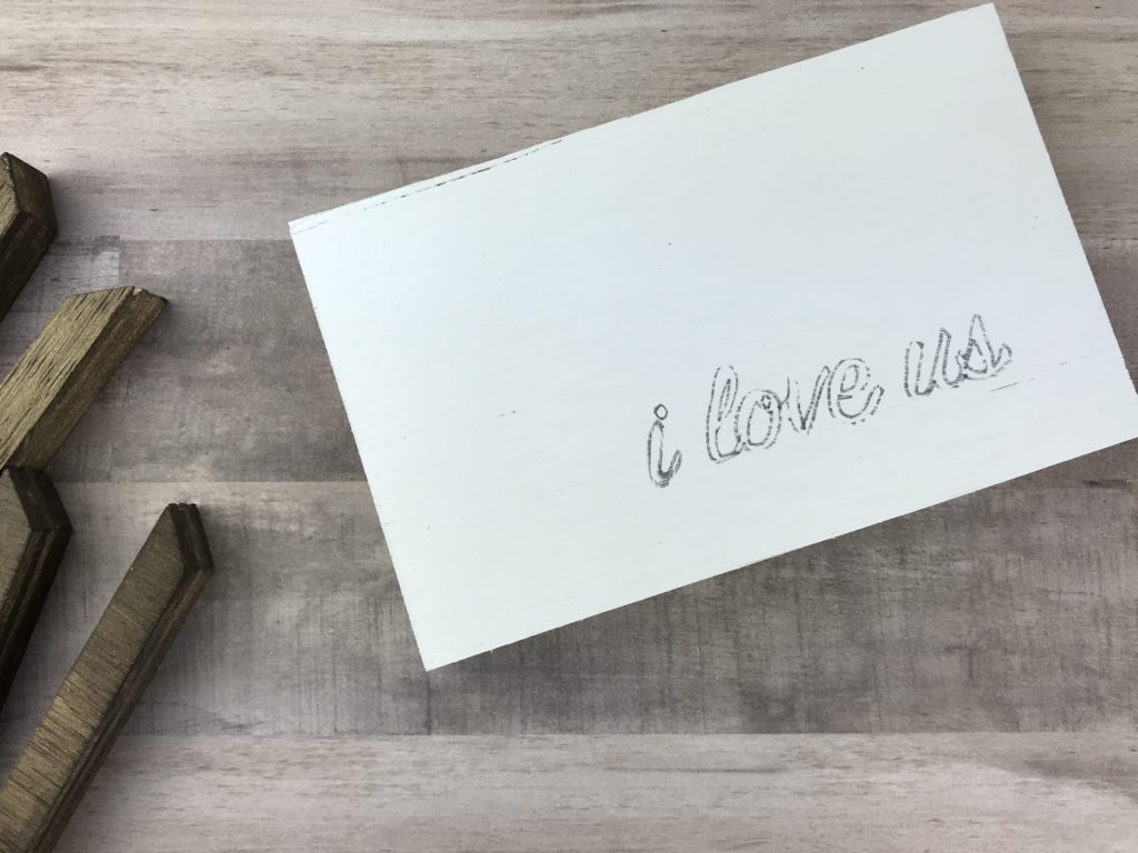Making a DIY wood sign is easier to than you might think! Here’s a great tutorial for how you can make your own wood "i love us" sign for your home.