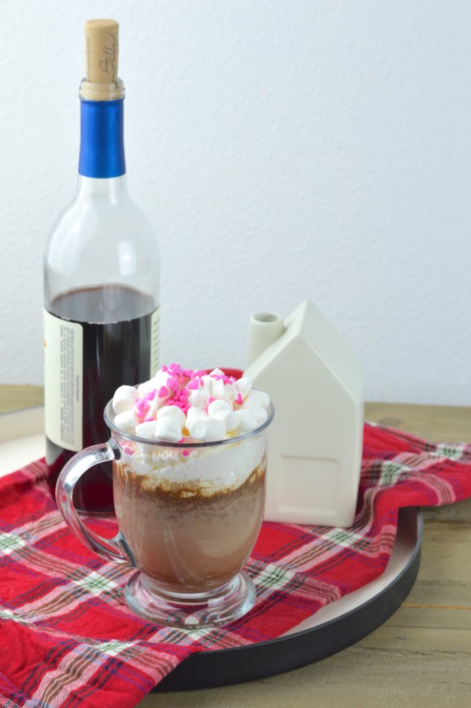 The ultimate wine and chocolate pairing for a romantic evening this winter or Valentine's Day or a girls night with your besties: Wine Hot Chocolate.